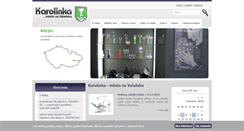 Desktop Screenshot of karolinka.cz